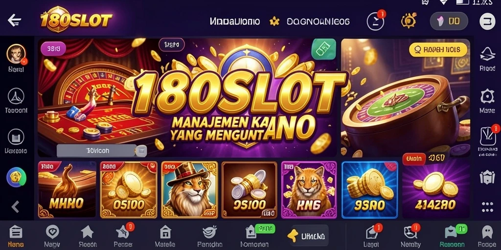 Tampilan menarik dari gameplay 180SLOT yang penuh strategi.