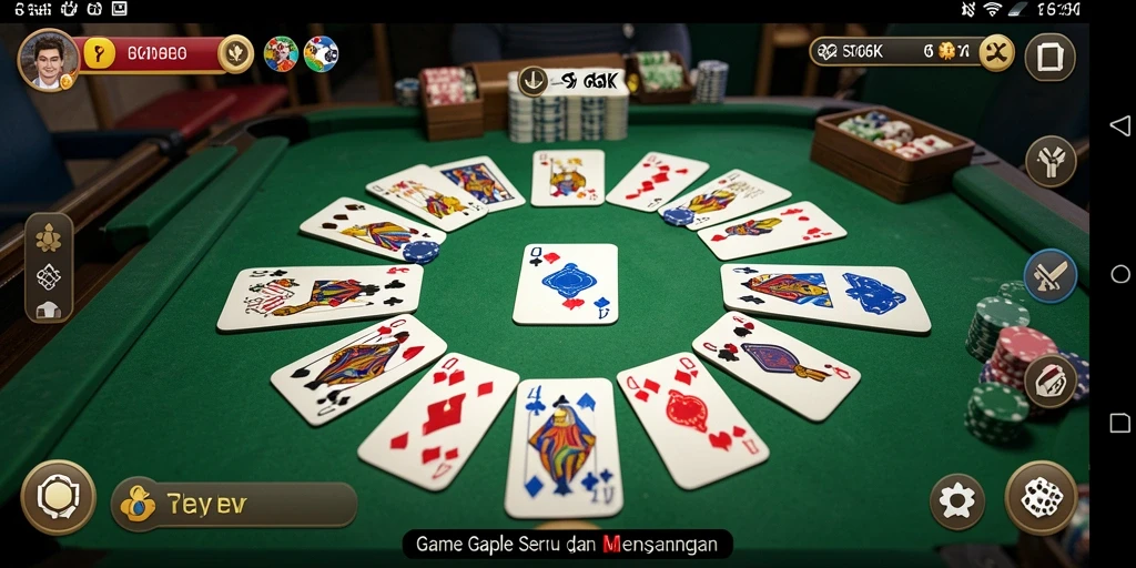 Screenshot 66K menampilkan gameplay Gaple yang seru dan menyenangkan.