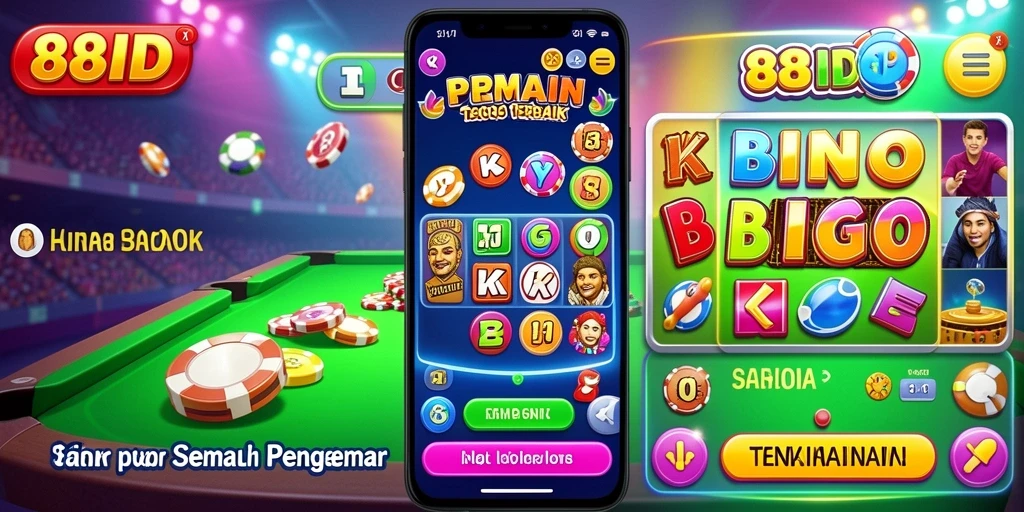 Gameplay menarik Bingo di 88ID dengan interaksi seru.