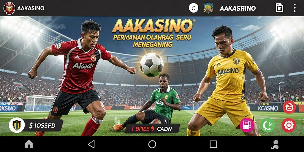 Screenshot utama AAKASINO menampilkan gameplay menegangkan olahraga yang seru.