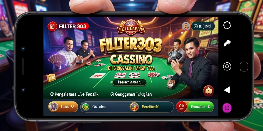 Screenshot menunjukkan suasana permainan Live Casino yang nyata dan interaktif.