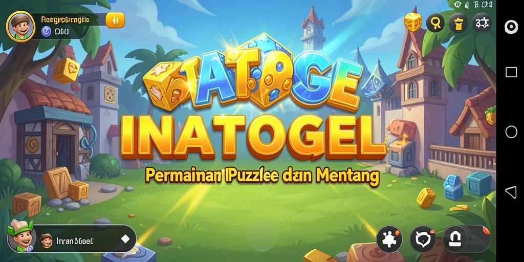 Screenshot gameplay INATOGEL menampilkan tantangan Puzzle yang menarik.