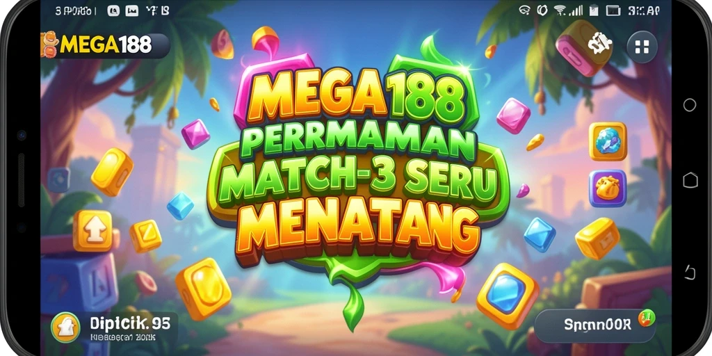 Tampilan gameplay MEGA188 yang menarik dan penuh warna.