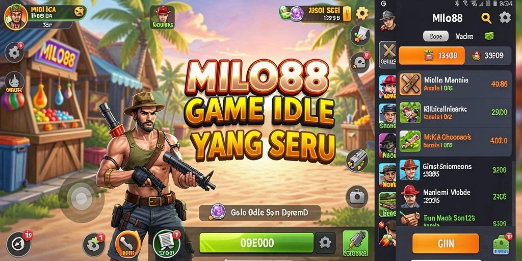 Tampilan gameplay MILO88 yang seru menunjukkan kemajuan otomatis.