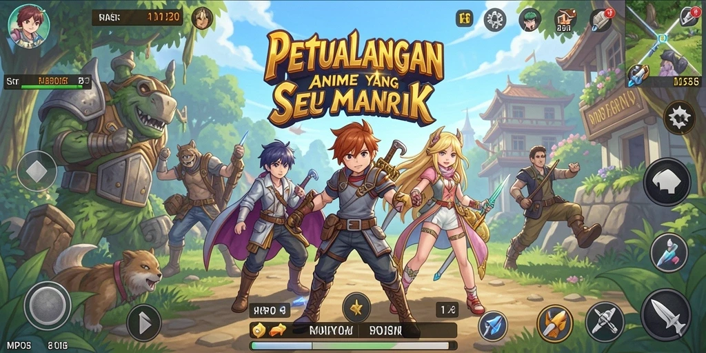 Gameplay MPO08 yang menarik dengan karakter anime yang terkenal.