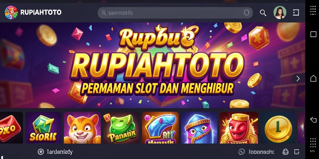 Screenshot gameplay RUPIAHTOTO yang menampilkan keseruan permainan Slot.
