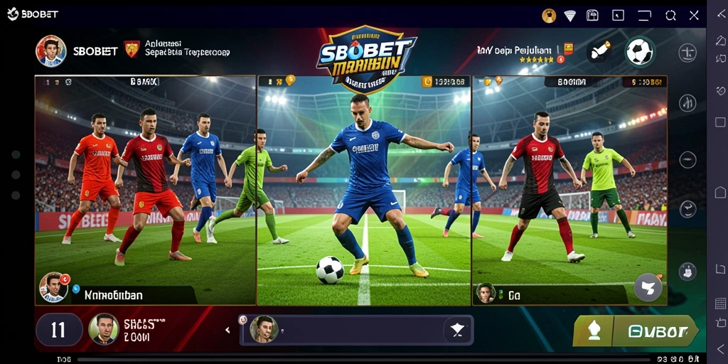 Screenshot SBOBET yang menampilkan tampilan taruhan sepak bola yang menarik.
