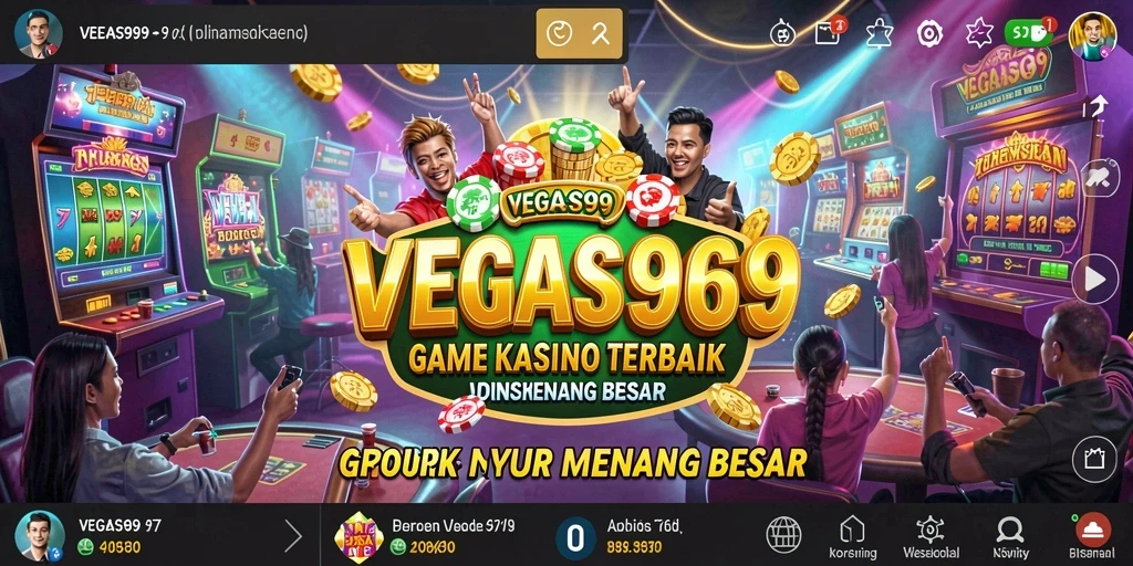 Tampilan menakjubkan dari gameplay kasino di VEGAS969.